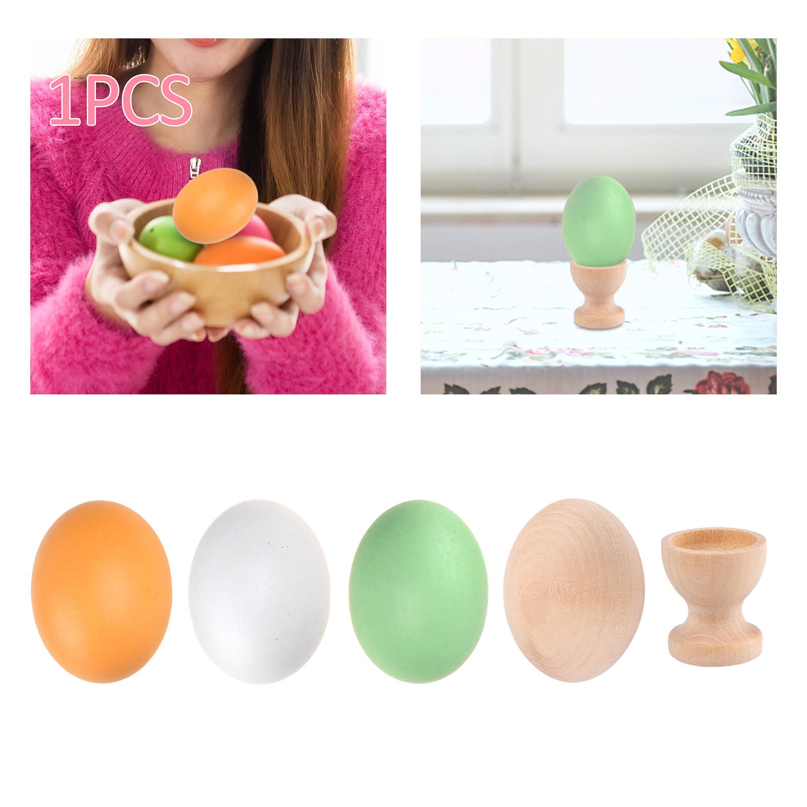 Kids Toys Easter - بيضة عيد الفصح الخشبية لوازم الحفلات