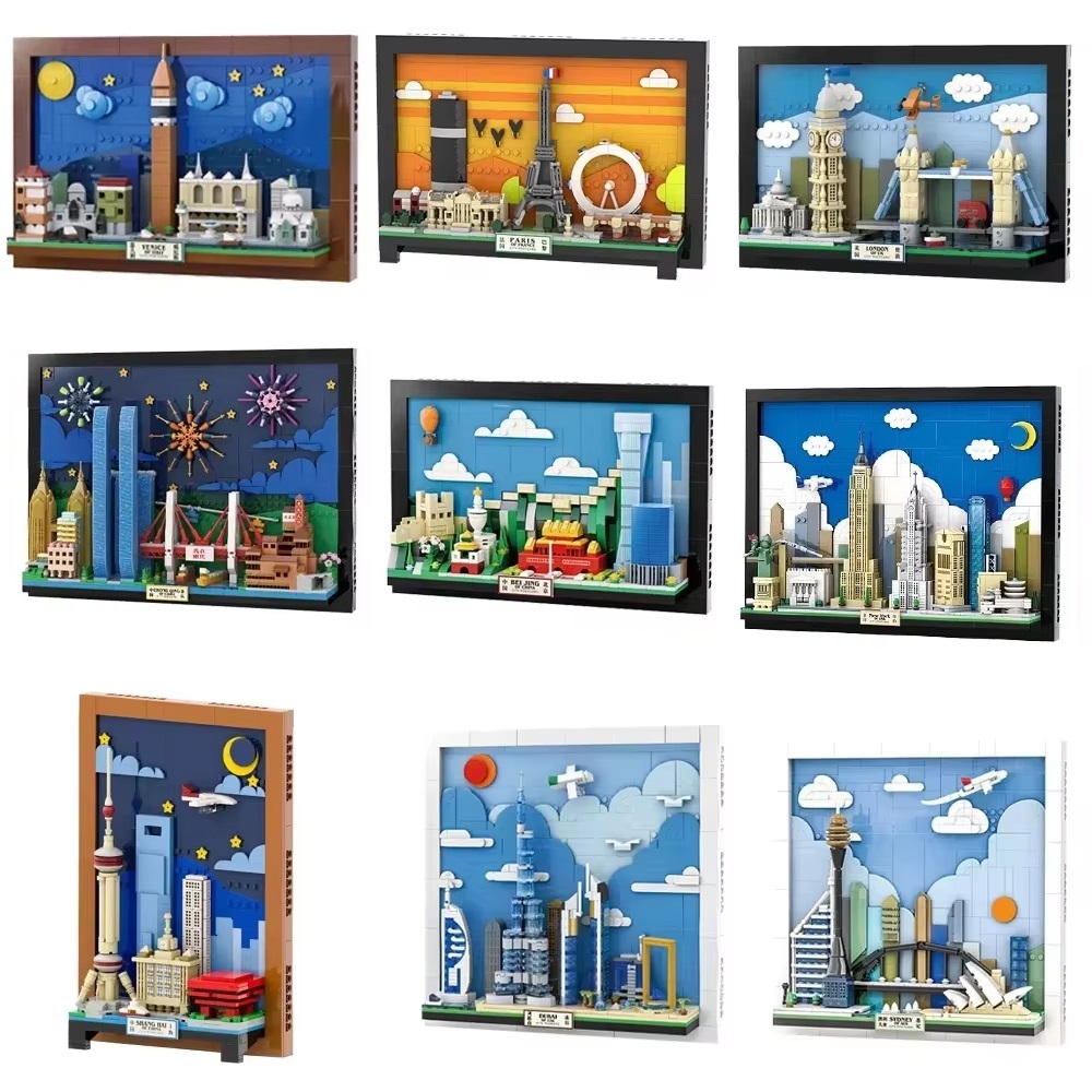 Kids Toys Paris - مكعبات بازل على شكل بطاقات بريدية