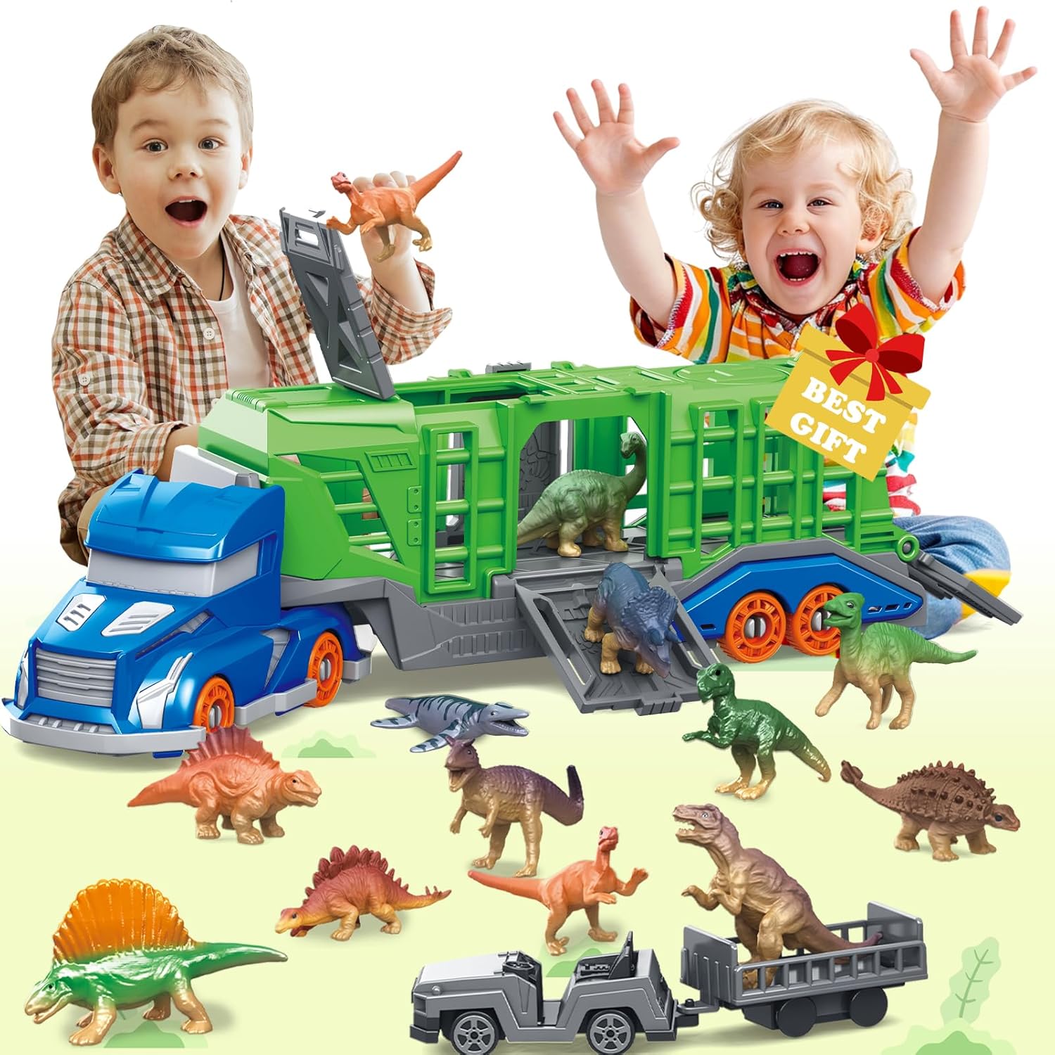 مجموعة ألعاب مركبات نقل الحيوا - مراجعة Kids Toys Xmas وسعره