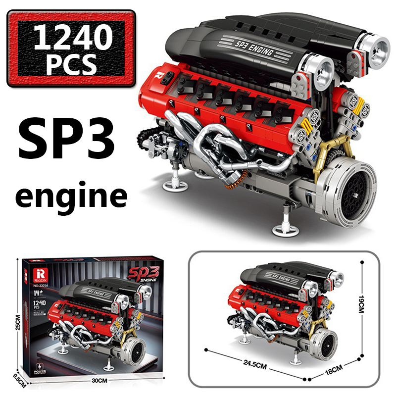 1240 قطعة نموذج محرك سيارة SP3 - مراجعة Kids Toys Car وسعره