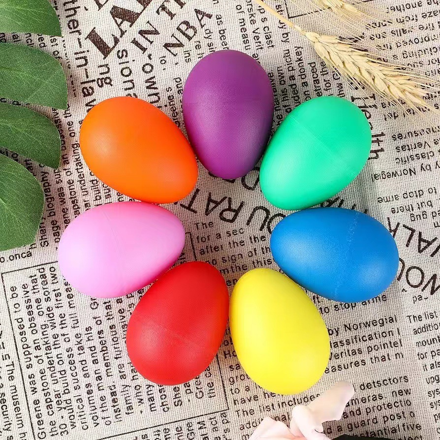 2 قطعة هزازات البيض البلاستيكي - مراجعة Kids Toys Easter وسعره