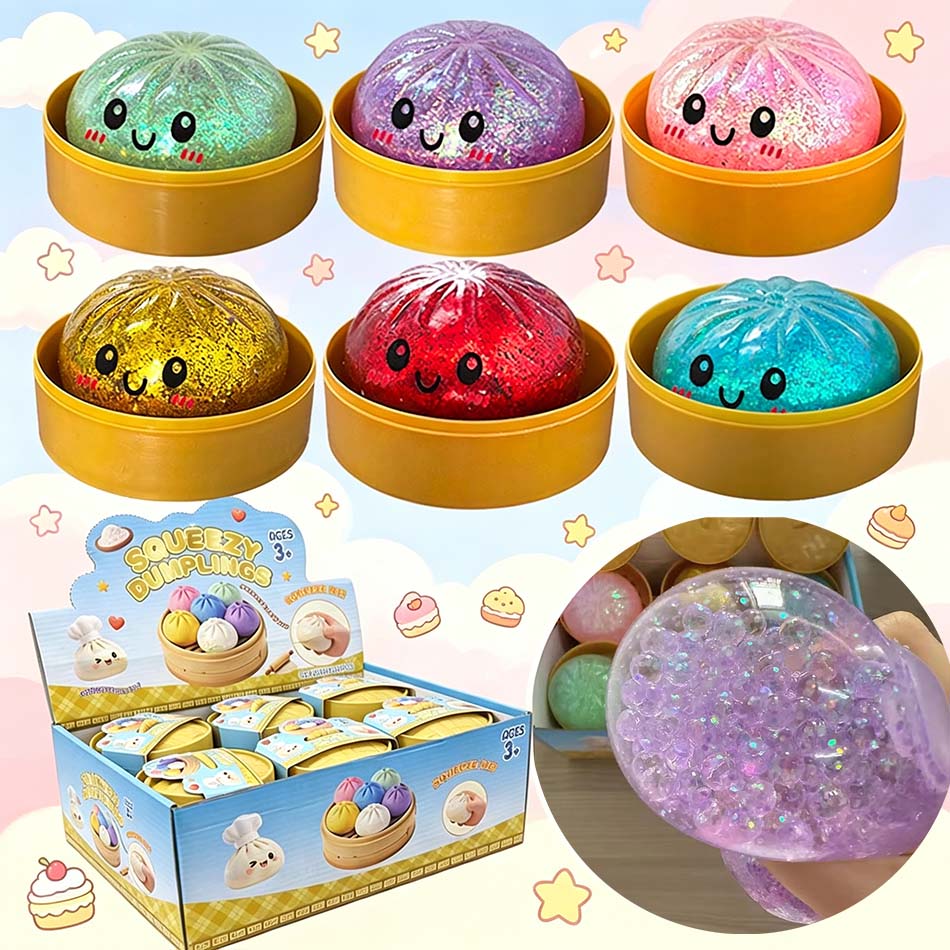 6 أنماط من لعبة الضغط على شكل  - مراجعة Kids Toys Dumplings وسعره