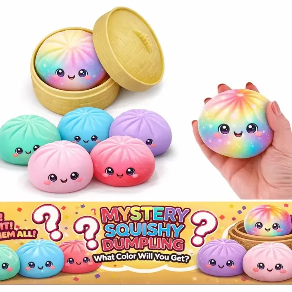 لعبة ضغط ناعمة على شكل زلابية  - مراجعة Kids Toys Dumplings وسعره