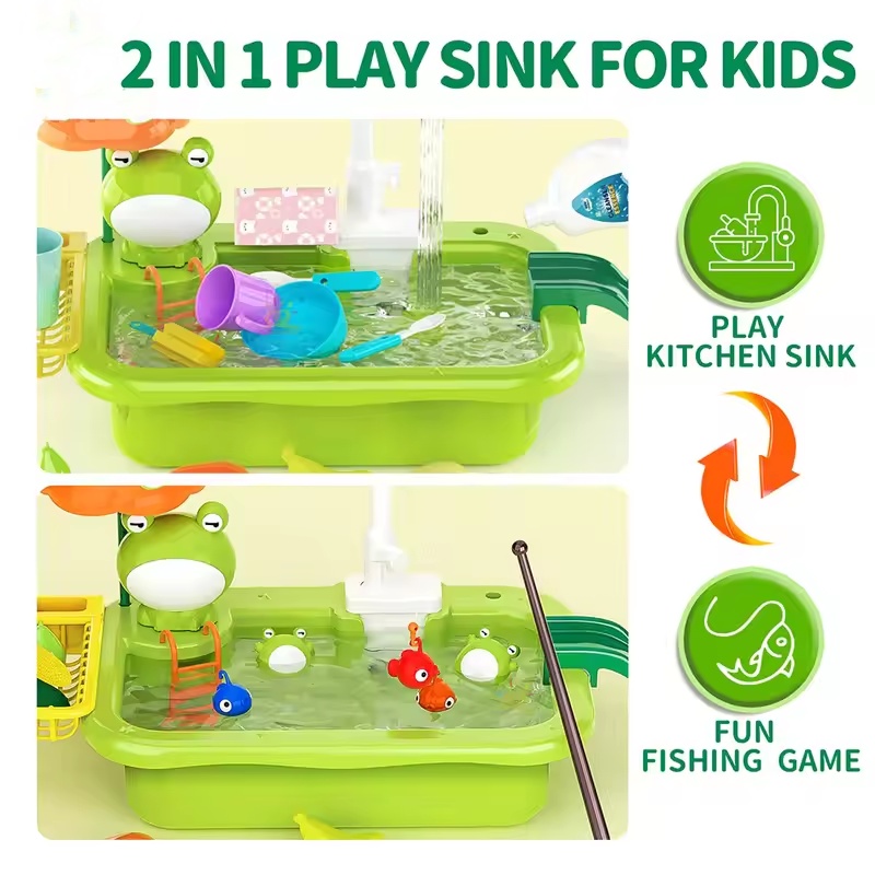 حوض مطبخ جديد للأطفال مع غسالة - مراجعة Kids Toys Quality وسعره