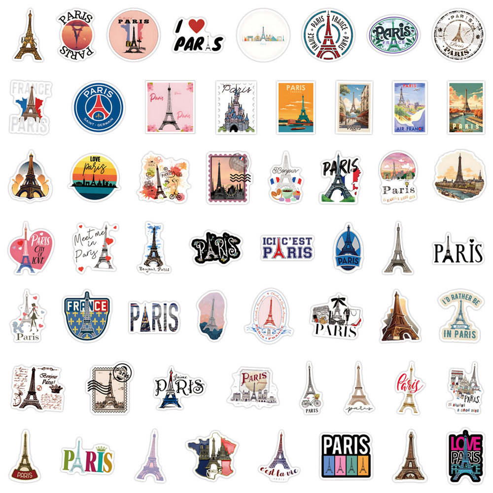 110 قطعة ملصقات باريس فرنسا، م - مراجعة Kids Toys Paris وسعره