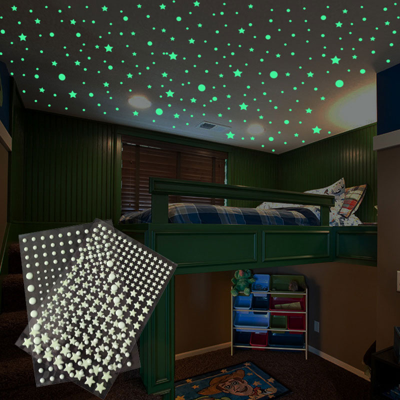 202 قطعة/المجموعة 3D فقاعة نجو - مراجعة Glow In Dark Stars وسعره