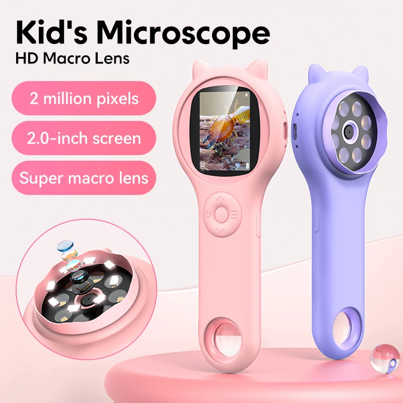 مجهر أطفال مكبر رقمي 1000X مكب - مراجعة Kids Toys Under 200 وسعره