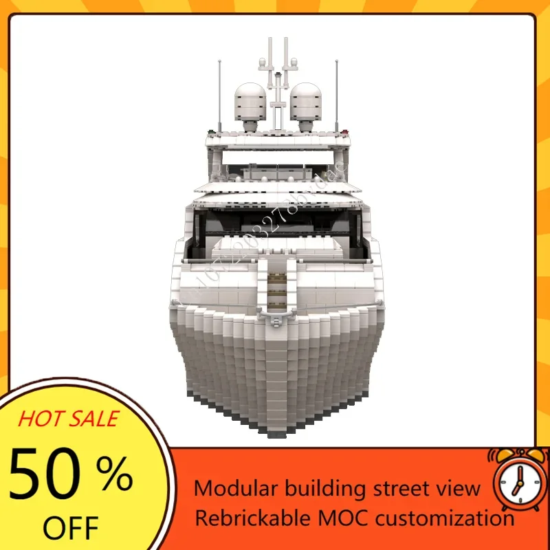 4657 قطعة مخصصة MOC سوبر يخت س - مراجعة Kids Toys Xmas وسعره