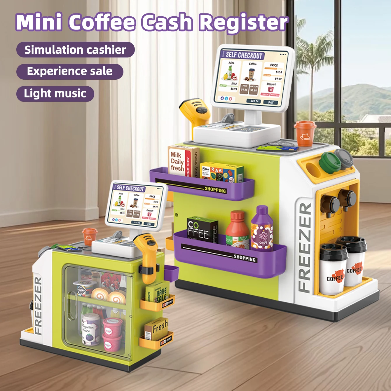 مجموعة لعبة محاكاة تسجيل المدف - مراجعة Toy Cash Register وسعره