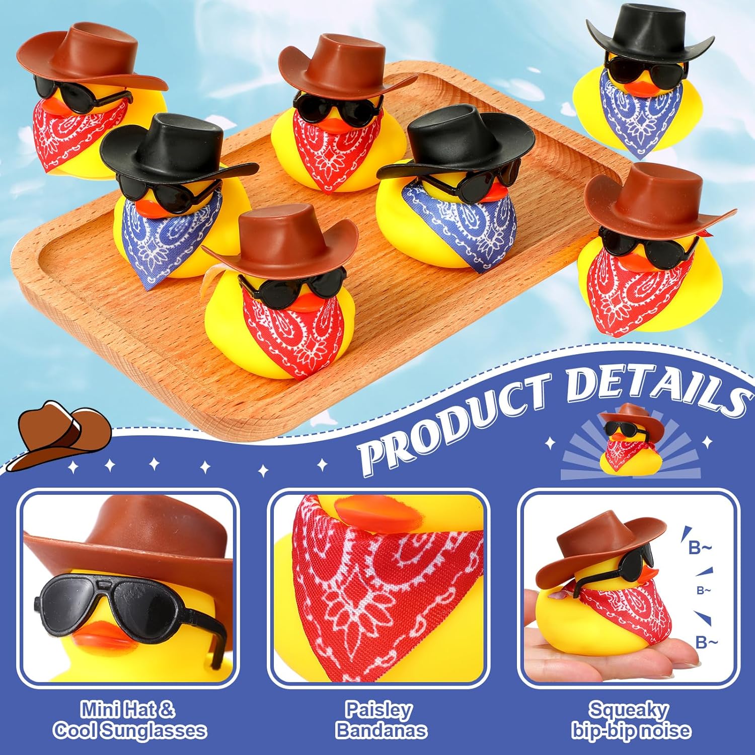6/12/24/48 Set Cowboy Rubber D - مراجعة Rubber Duck Bath وسعره