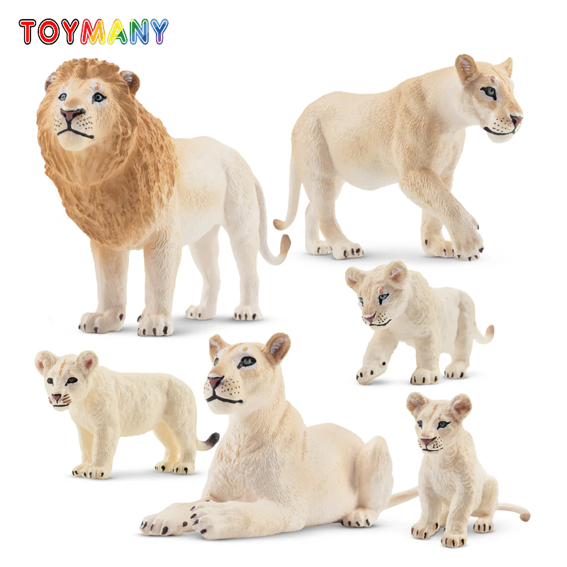 6 قطعة محاكاة الأسد الأبيض الأ - مراجعة Kids Toys Under $5 وسعره