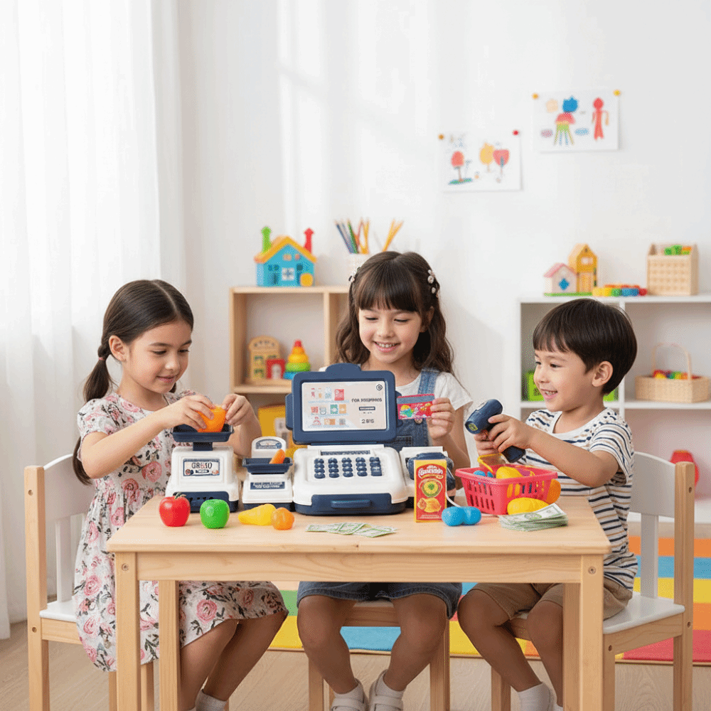 لعبة محاكاة آلة تسجيل المدفوعا - مراجعة Toy Cash Register وسعره