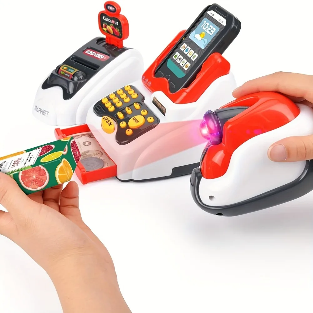 33 قطعة لعبة ماكينة تسجيل المد - مراجعة Toy Cash Register وسعره